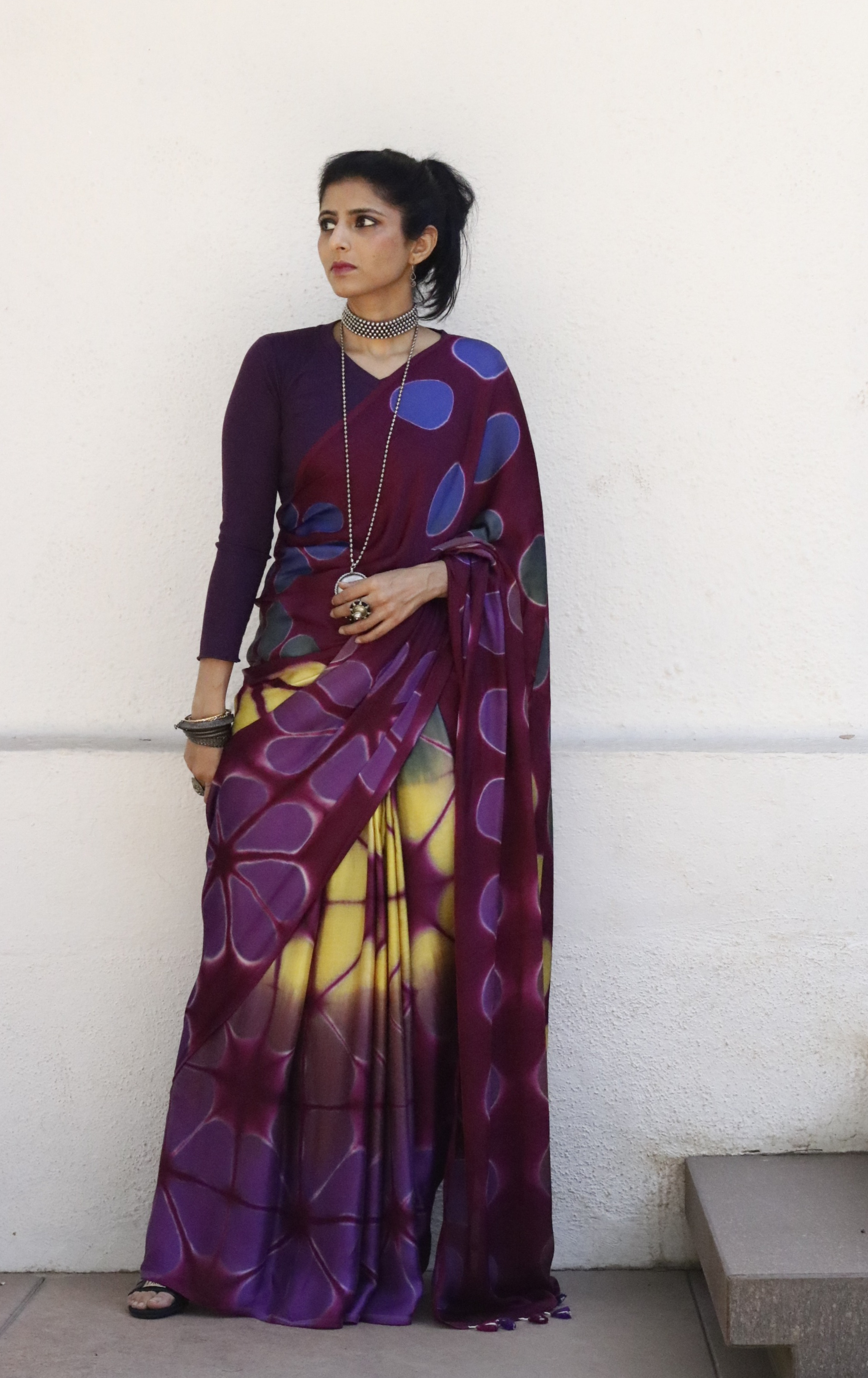 Fancy Woven Saree In Brown Colour - SR0074588