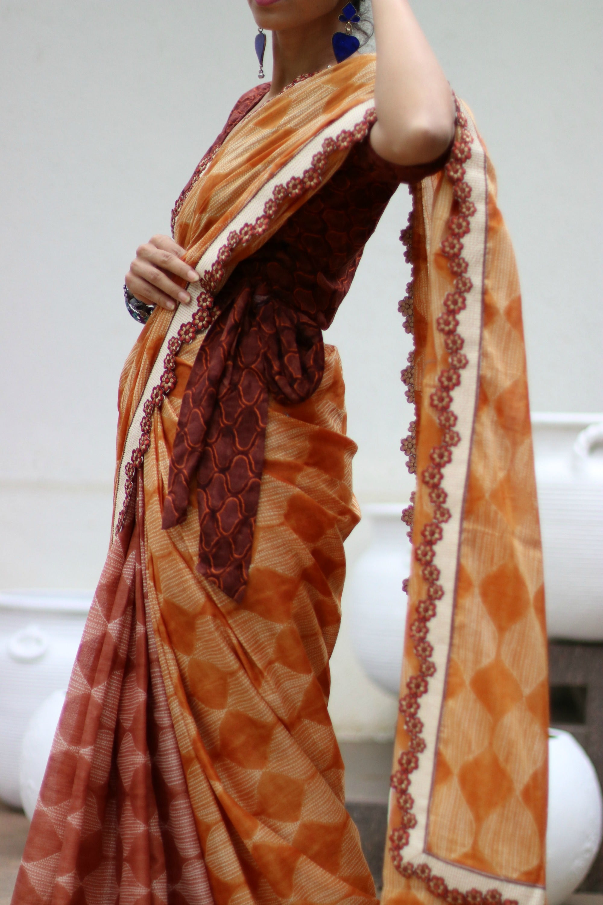 4 Piece Peach Pink Art Silk Sari, Saree, Wrap, custom blouse & petticoat,  Bindi - Walmart.com