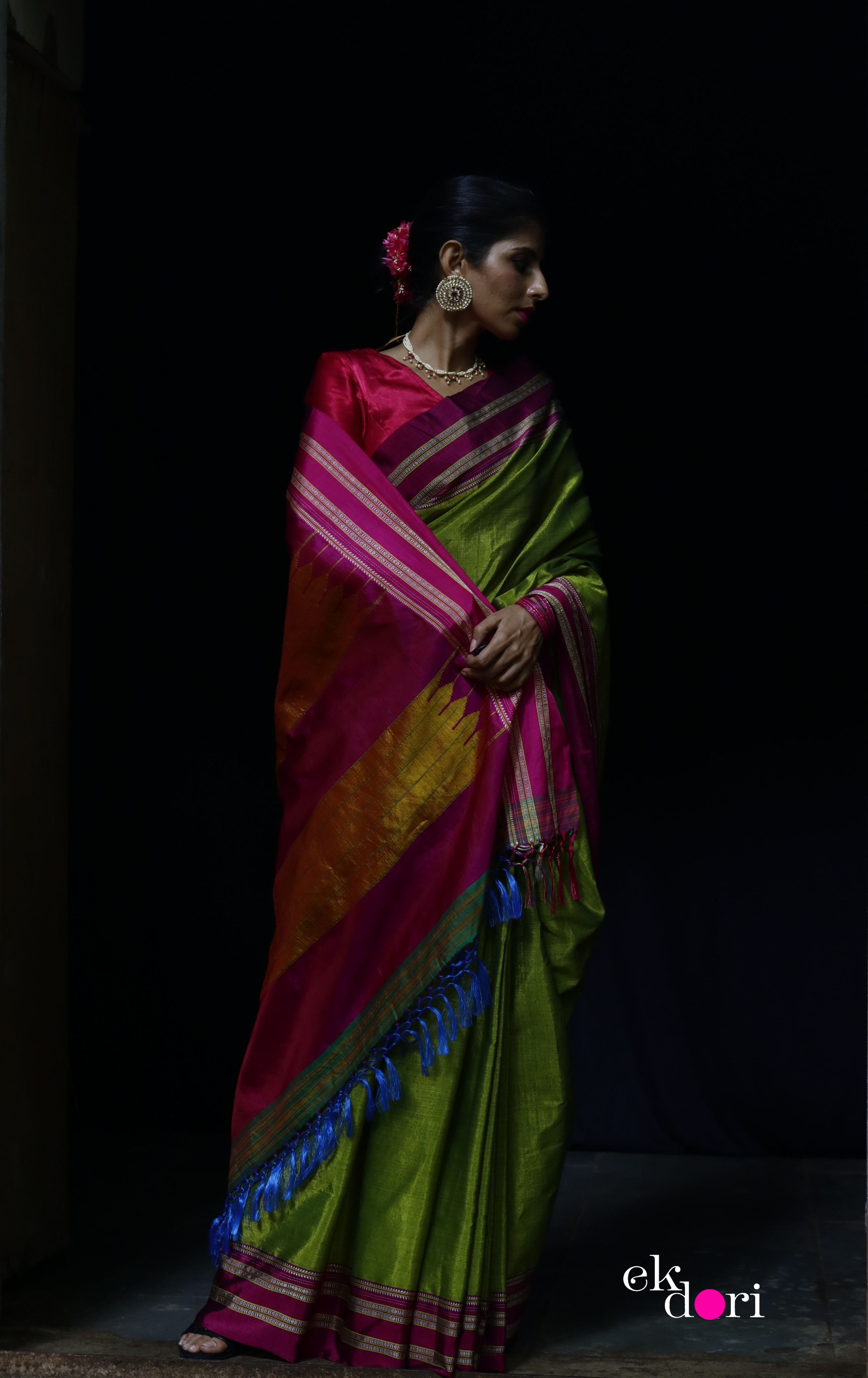 Traditional Cotton-Silk Sarees | Ilkal Sarees with Blouse Online