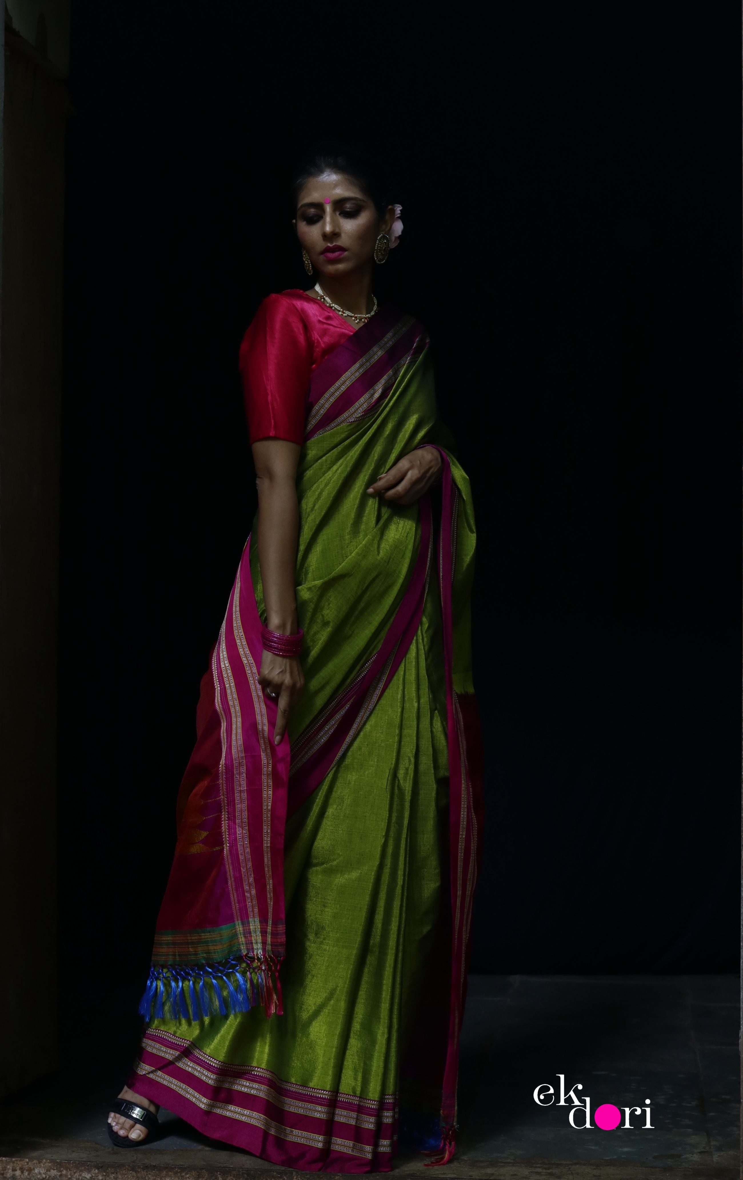 Ilkal Saree - Pure Silk Temple Border Design superior... | Facebook