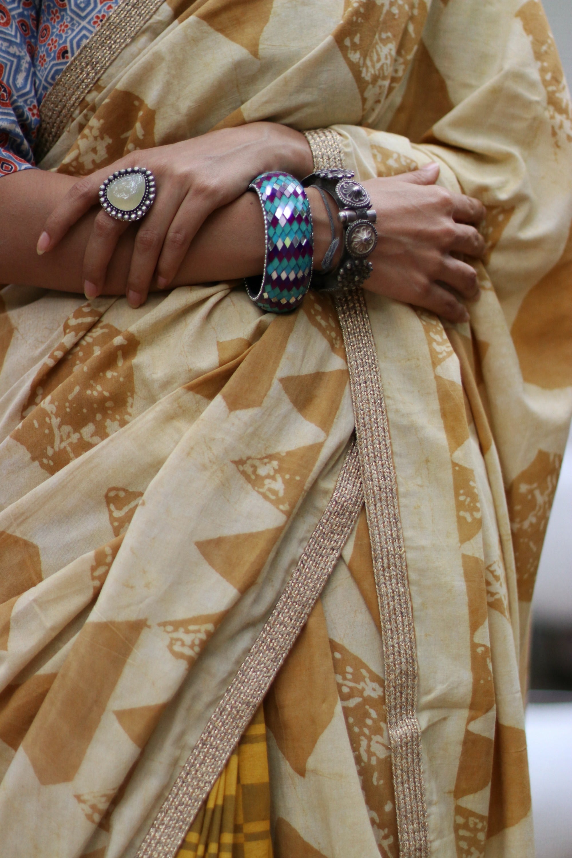 Solid Georgette Saree Yellow Colour Haldi Ceremony