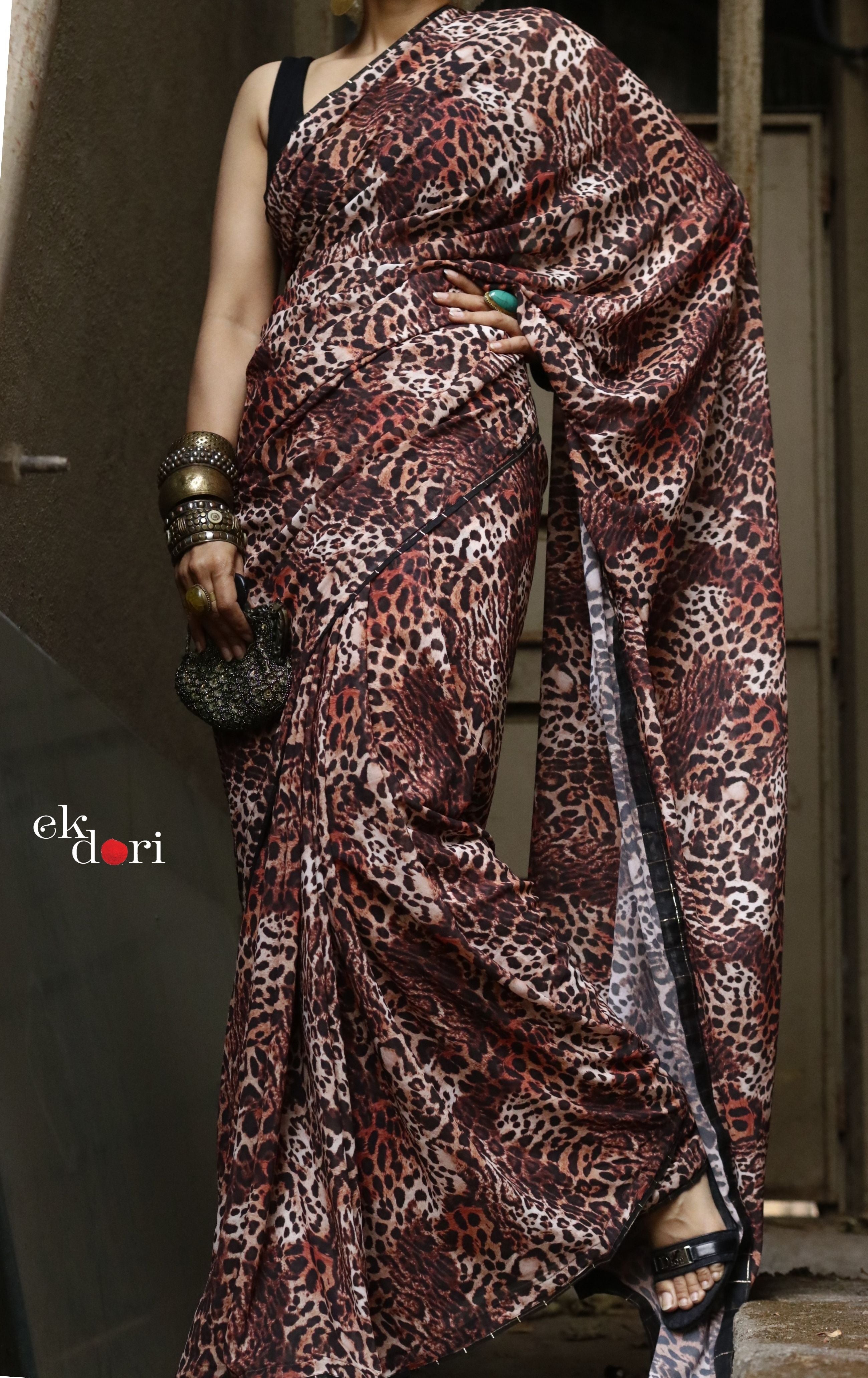 Animal Print Sarees: Buy Animal Print Sarees for Women Online in USA