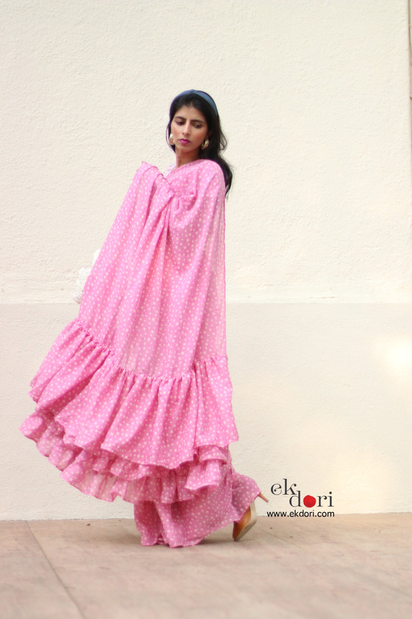 Fly Me To The Stars Saree : Frill Designer Sraee