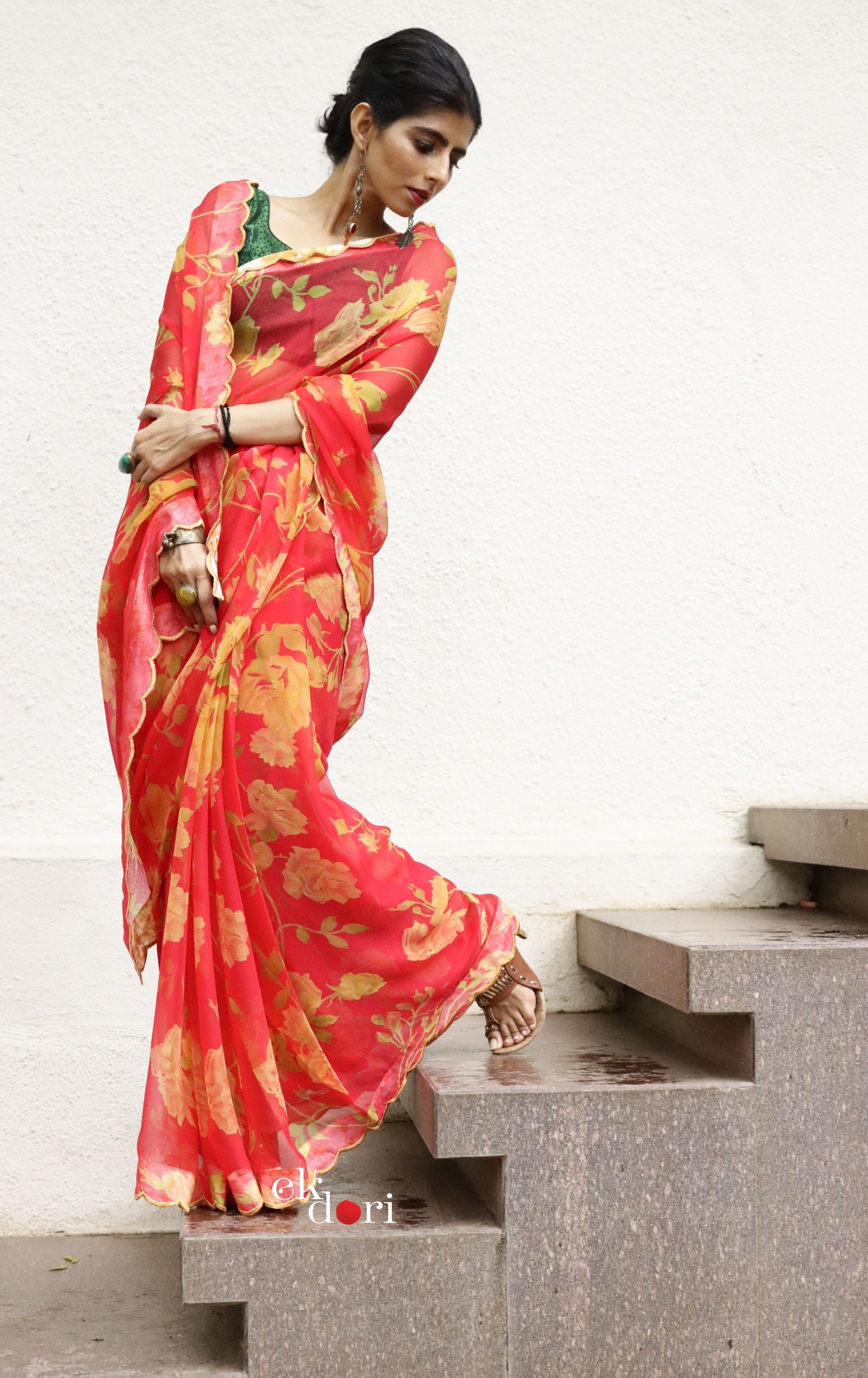 Maria B Stitched Saree Online in USA | Salai Karai