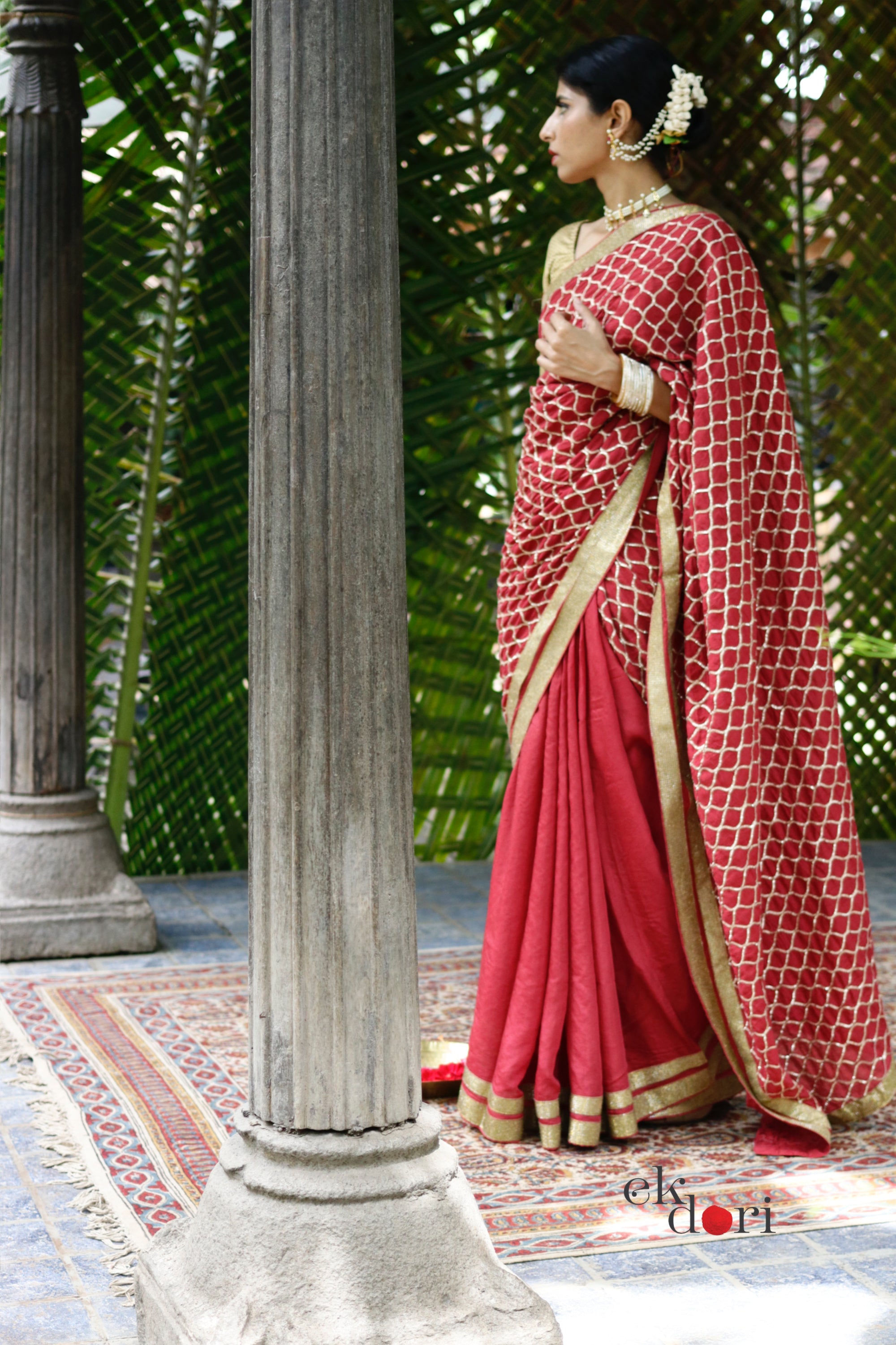 Designer Silk Sarees Online Shopping,Latest Silk Saris Designs from  Kalaniketan: Red and Burgundy