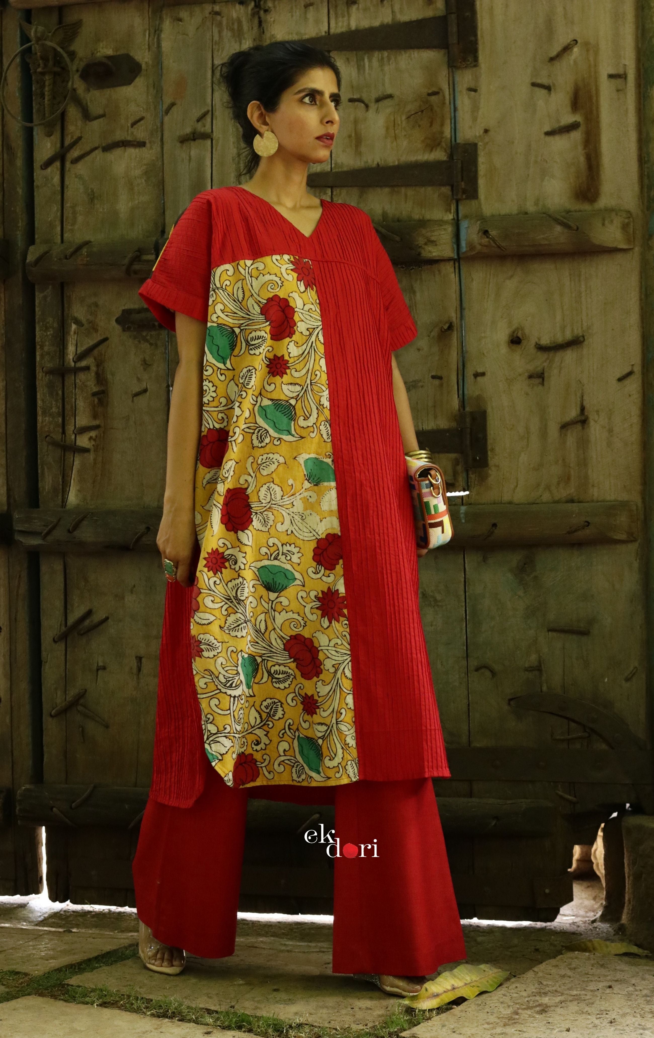 Buy Multicoloured Cotton Printed Kaftan Nightdress Online at Rs.759 | Libas