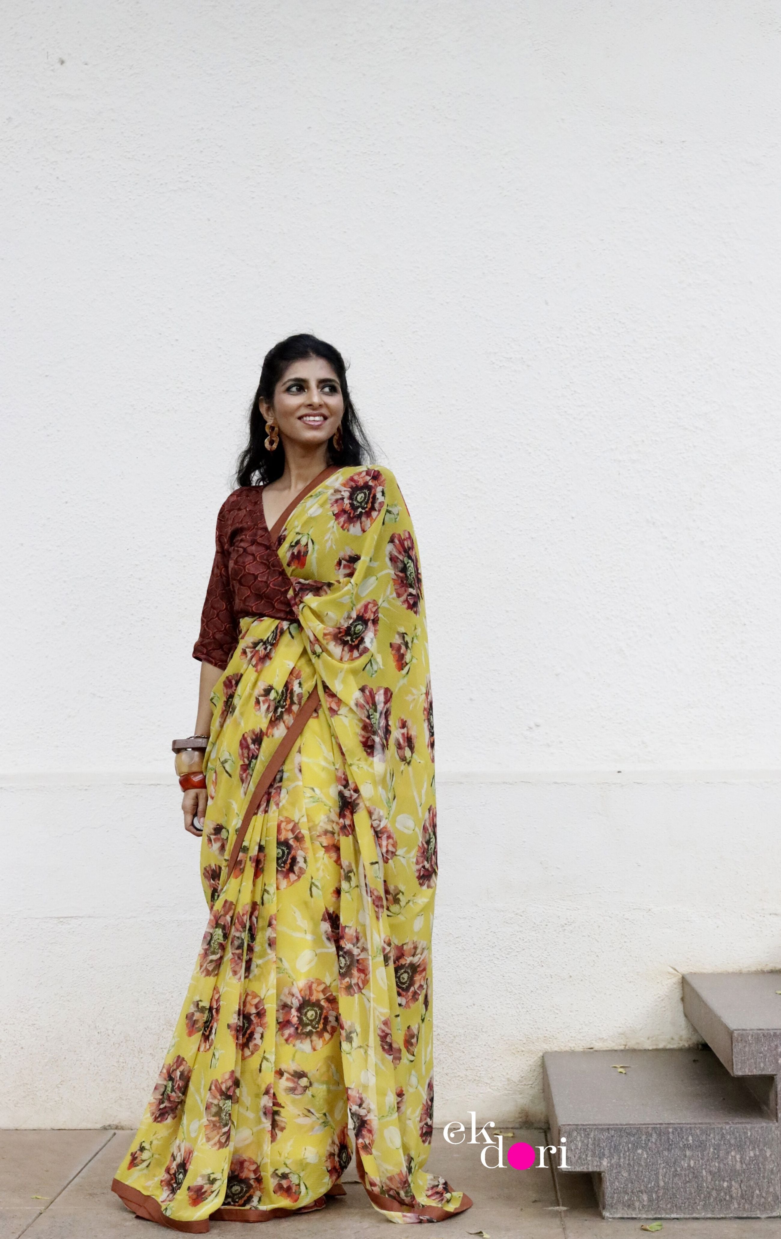 So Good - Pure Silk Chiffon Saree – The Urban Doe